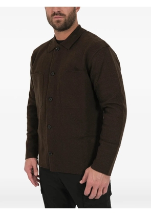 NN07 Jonas buttoned shirt jacket - Brown