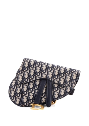 Christian Dior Pre-Owned Saddle Oblique Canvas belt bag - Blue