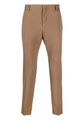 PT Torino stretch-wool tapered trousers - Brown