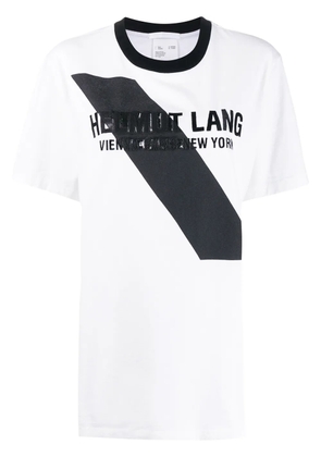 Helmut Lang logo embellished T-shirt - White