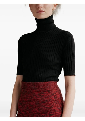 Cashmere In Love Victoria short-sleeve sweater - Black