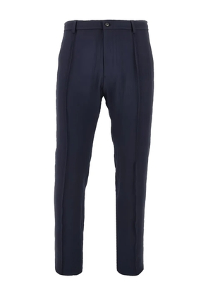 Emporio Armani textured trousers - Blue