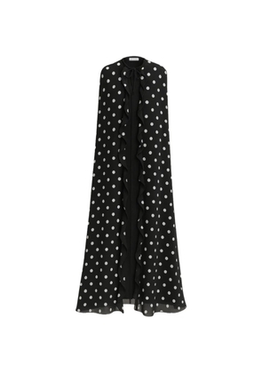 Raquel Diniz Patty polka-dot cape - Black