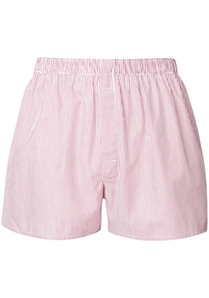Sunspel striped boxer shorts - Red