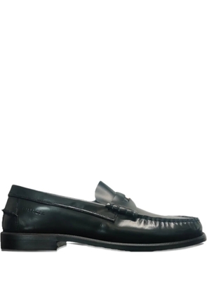 Tommy Hilfiger logo-detail leather loafers - Blue