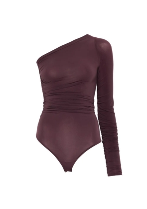 Wolford one-shoulder long-sleeve top - Purple