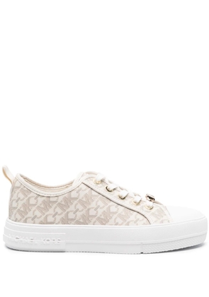 Michael Michael Kors monogram-print round-toe sneakers - Neutrals