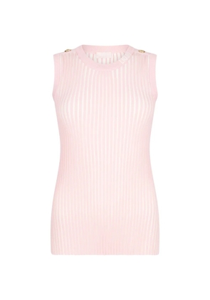 LIU JO two-tone ribbed tank top - Pink
