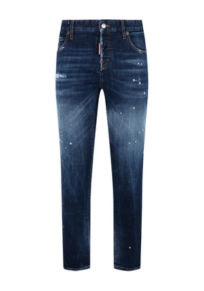 DSQUARED2 logo-patch jeans - Blue