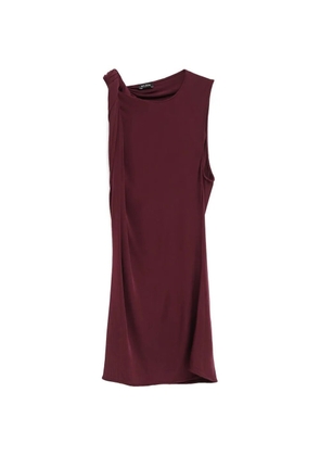 Atlein knotted draped top - Red