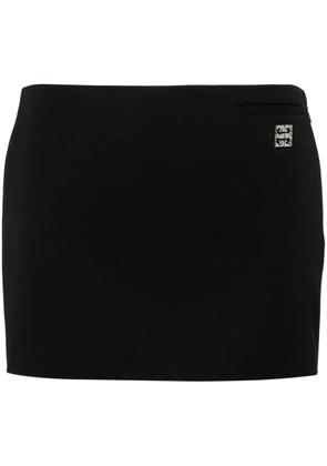 Givenchy 4G-plaque wool miniskirt - Black