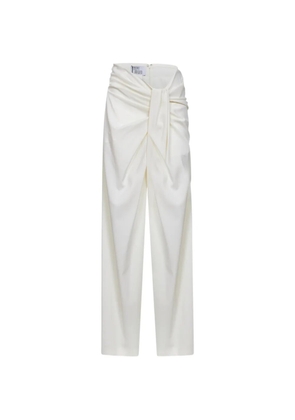 Giuseppe Di Morabito draped waist trousers - White