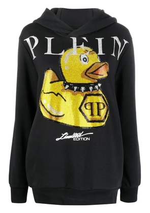 Philipp Plein logo graphic print hoodie - Neutrals