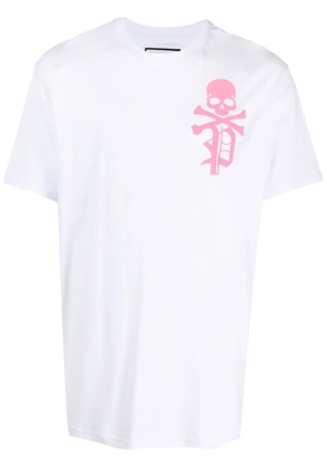 Philipp Plein SS Skull & Bones round-neck T-shirt - White