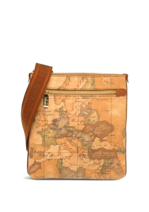 ALVIERO MARTINI 1° CLASSE map-print cross body bag - Neutrals