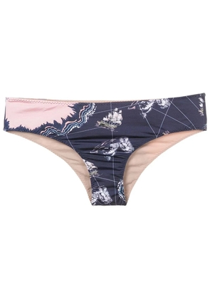 Clube Bossa Niarchos graphic-print bikini bottoms - Blue