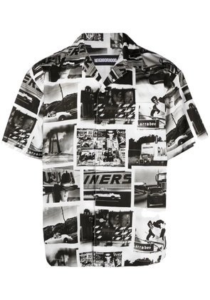 Neighborhood x Osamu Nagahama photograph-print shirt - Grey