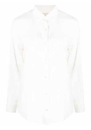 PAULA long-sleeve silk shirt - Neutrals
