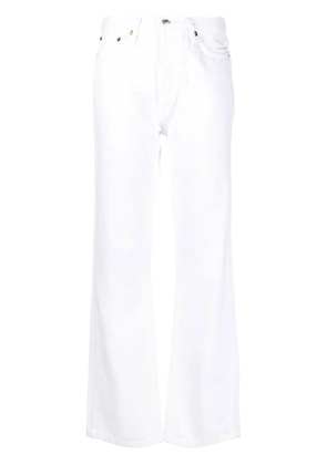 RE/DONE high-waisted flared-leg jeans - White