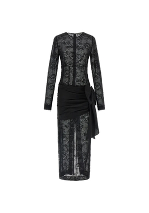 Alessandra Rich lace bow dress - Black