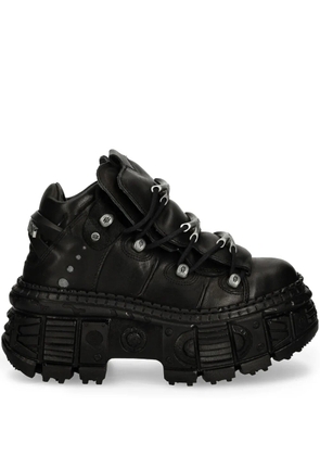 NEW ROCK lace-up platform sneakers - Black