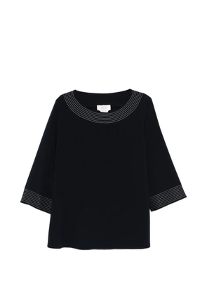 Marina Rinaldi Mrnruta stitched blouse - Blue