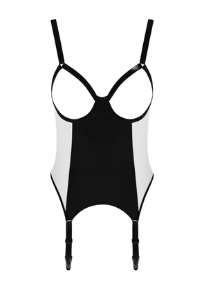 Maison Close Pure Tentation open-garter jumpsuit - Black