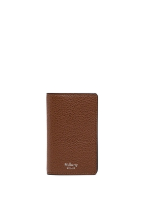 Mulberry grain-leather card case - Brown