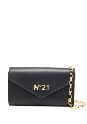 Nº21 logo-plaque leather bag - Black