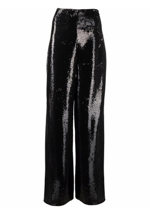 Philipp Plein embellished wide-leg trousers - Black
