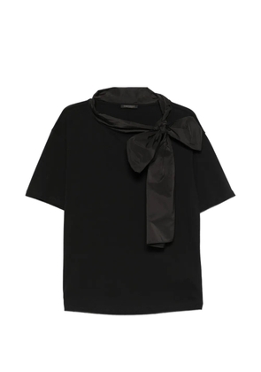 Marina Rinaldi Mrnwhisky bow-detail T-shirt - Black