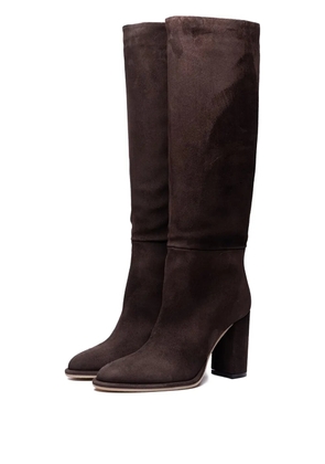 Poche Paris pointed-toe boots - Brown