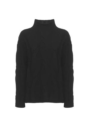 Kangra cable-knit turtleneck sweater - Black