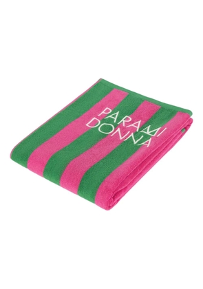 PARAMIDONNA striped beach towel (100cm x 170cm) - Green