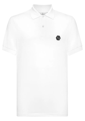 Philipp Plein Skull & Bones polo shirt - White