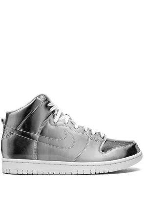 Nike x CLOT Dunk High 'Metallic Silver' sneakers