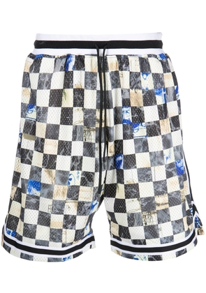 John Elliott Game Union Square-print shorts - Multicolour