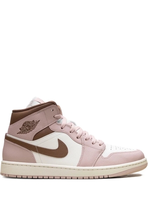 Nike Jordan 1 Mid 'Pink Oxford/Brown' sneakers
