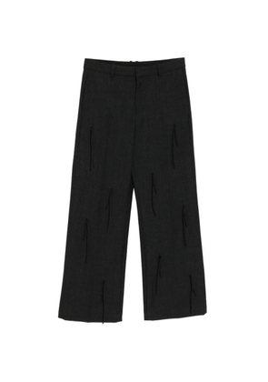 JNBY fringe straight-leg trousers - Grey