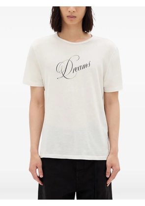 Ann Demeulemeester graphic-print T-shirt - Neutrals