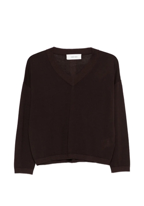 IVORY PARIS V-neck sweater - Brown