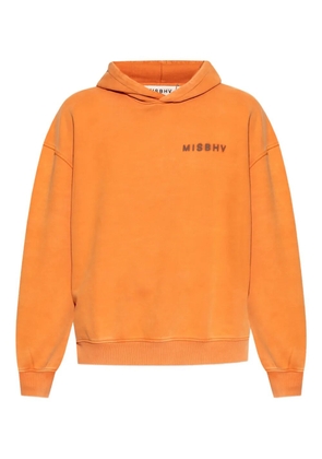 MISBHV logo-print cotton hoodie - Orange