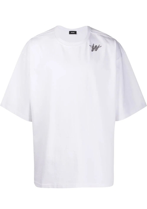 We11done logo-print oversized T-shirt - White