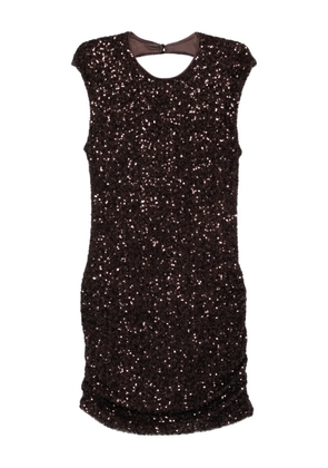 Aniye By sequinned cut-out mini dress - Brown