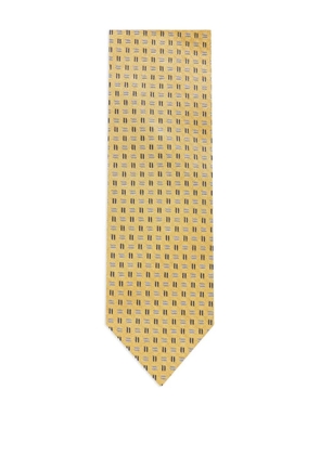 Corneliani geometric-pattern tie - Yellow