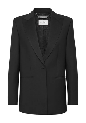 Philipp Plein rhinestone-embellished blazer - Black