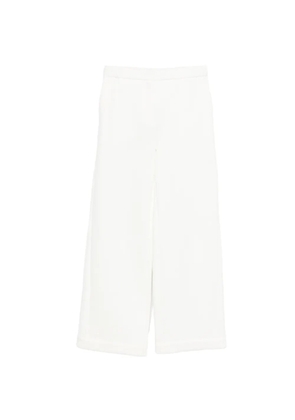 Max Mara wide-leg cotton trousers - White