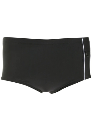 Lygia & Nanny logo patch swim shorts - Black