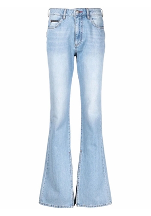 Philipp Plein high-waisted flared jeans - Blue