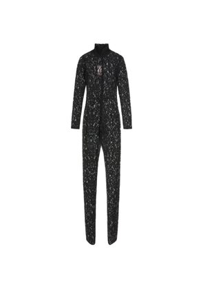 Valentino Garavani lace-fabric jumpsuit - Black